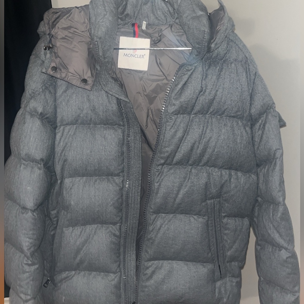 Moncler Charcoal Quilted Jacket